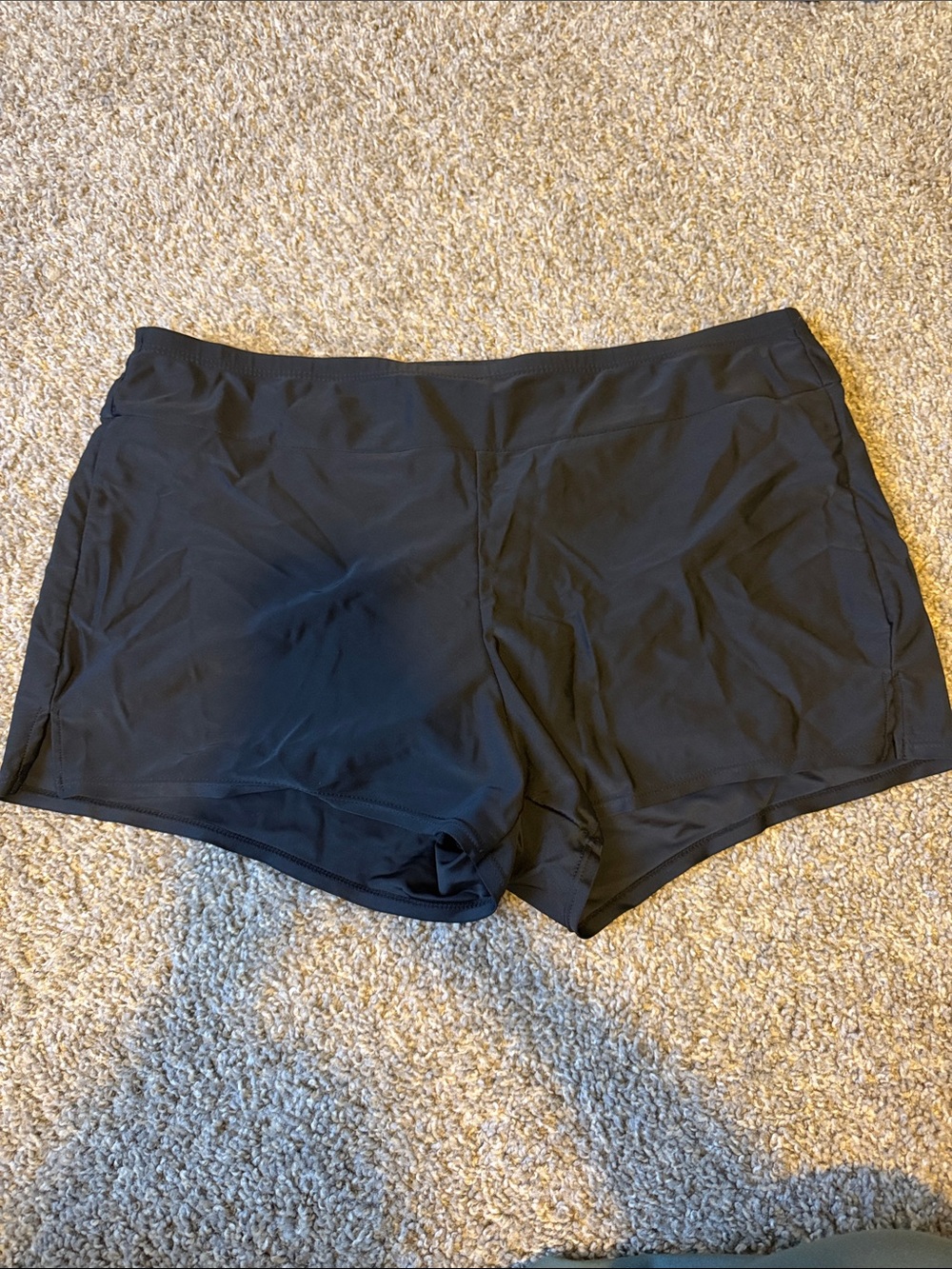NWOT St. John's Bay Black Swim Boyshorts